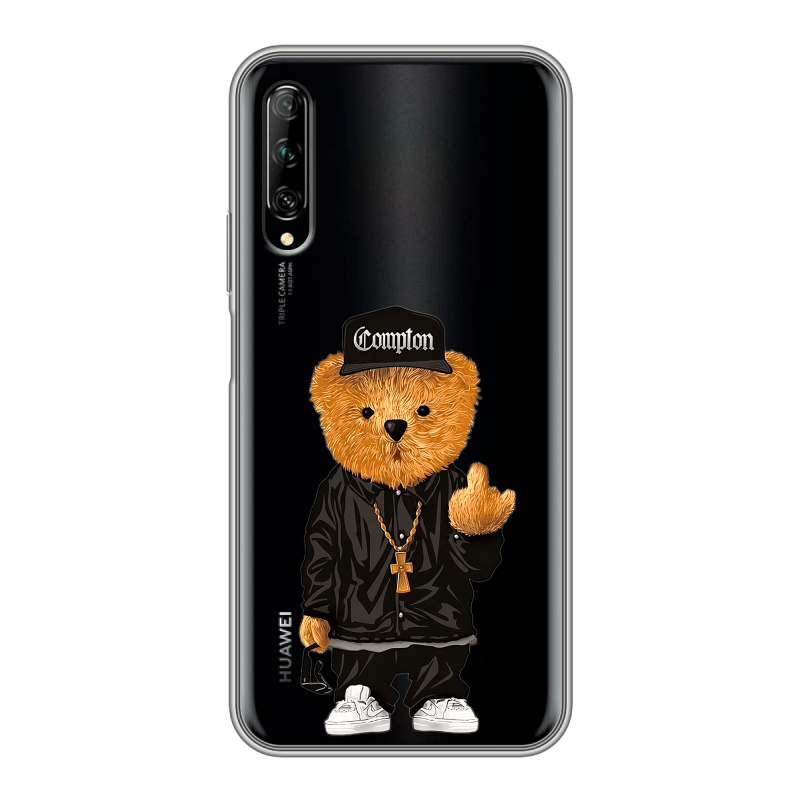 Силиконовый противоударный чехол на Huawei Y9s с принтом Плюшевый медведь Силиконовый противоударный чехол на Huawei Y9s с принтом Плюшевый медведь