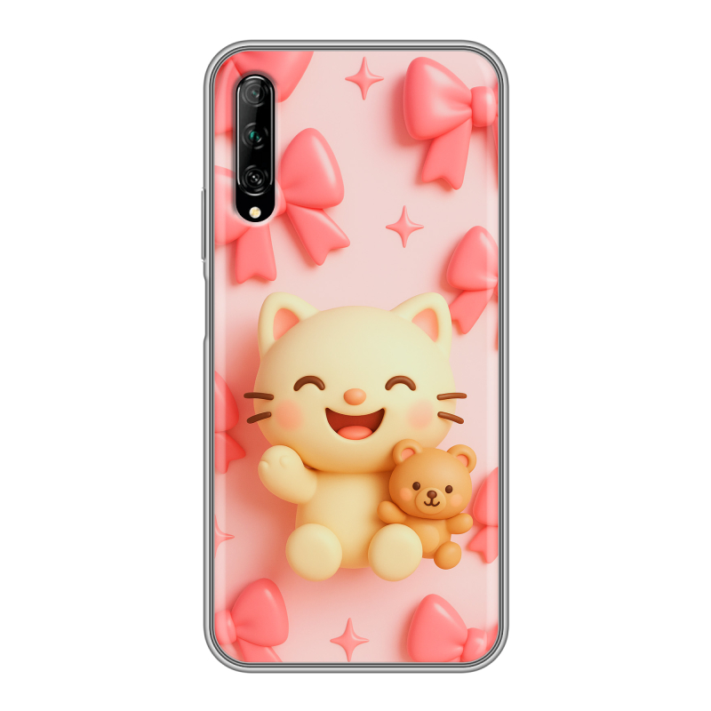 Силиконовый противоударный чехол на Huawei Y9s с принтом для девочек Силиконовый противоударный чехол на Huawei Y9s с принтом для девочек