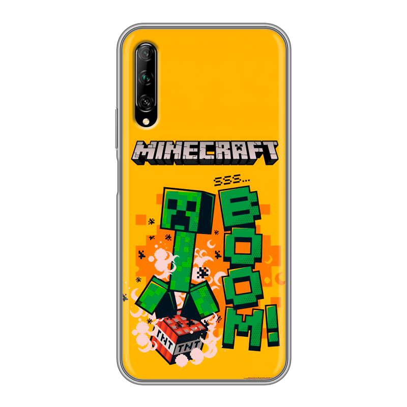 Силиконовый противоударный чехол на Huawei Y9s с принтом Майнкрафт Minecraft Силиконовый противоударный чехол на Huawei Y9s с принтом Майнкрафт Minecraft