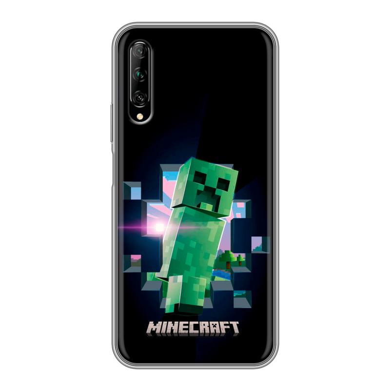 Силиконовый противоударный чехол на Huawei Y9s с принтом Майнкрафт Minecraft Силиконовый противоударный чехол на Huawei Y9s с принтом Майнкрафт Minecraft