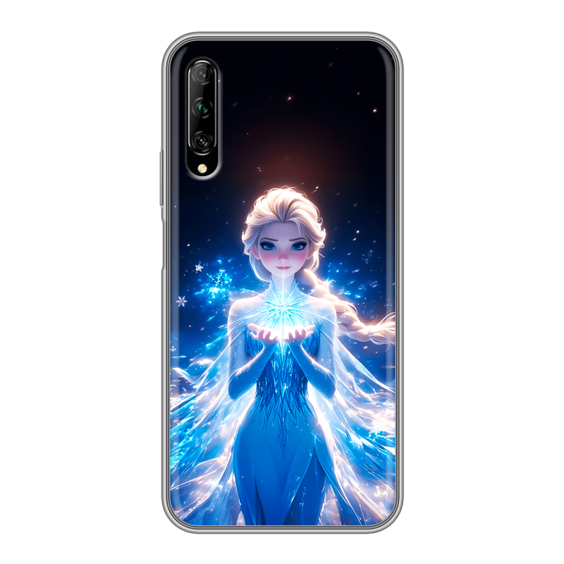 Силиконовый противоударный чехол на Huawei Y9s с принтом Холодное сердце Frozen Силиконовый противоударный чехол на Huawei Y9s с принтом Холодное сердце Frozen