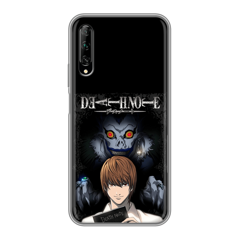 Силиконовый противоударный чехол на Huawei Y9s с принтом Death note Тетрадь смерти Силиконовый противоударный чехол на Huawei Y9s с принтом Death note Тетрадь смерти