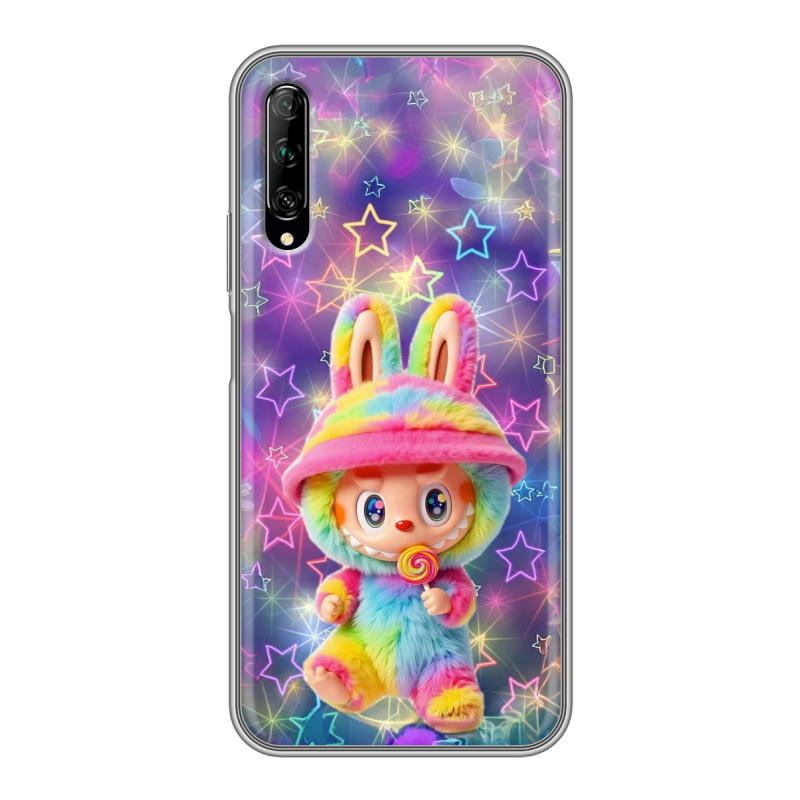 Силиконовый противоударный чехол на Huawei Y9s с принтом Labubu Лабубу Силиконовый противоударный чехол на Huawei Y9s с принтом Labubu Лабубу