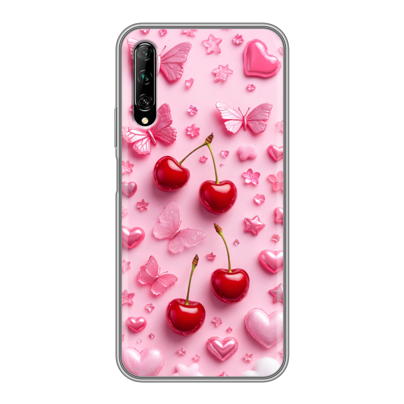 Силиконовый противоударный чехол на Huawei Y9s с принтом для девочек Силиконовый противоударный чехол на Huawei Y9s с принтом для девочек