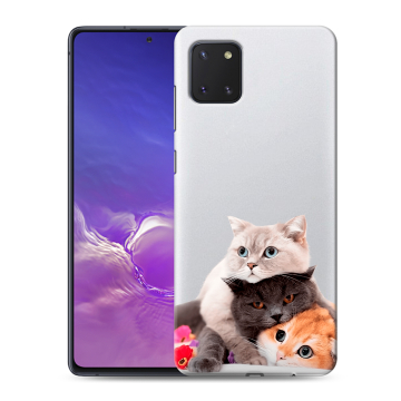 Силиконовый чехол на Samsung Galaxy Note 10 Lite с принтом Кошки Силиконовый чехол на Samsung Galaxy Note 10 Lite с принтом Кошки