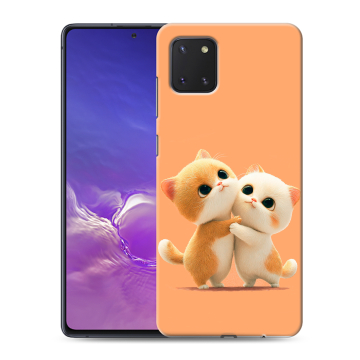 Силиконовый чехол на Samsung Galaxy Note 10 Lite с принтом Милые котики Силиконовый чехол на Samsung Galaxy Note 10 Lite с принтом Милые котики