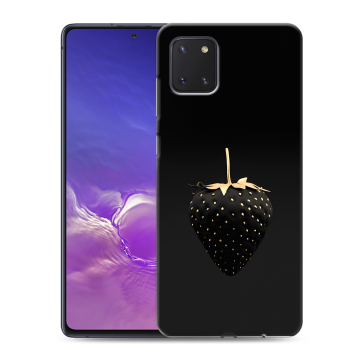 Силиконовый чехол на Samsung Galaxy Note 10 Lite с принтом Черная клубника Силиконовый чехол на Samsung Galaxy Note 10 Lite с принтом Черная клубника