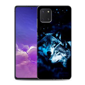 Силиконовый чехол на Samsung Galaxy Note 10 Lite с принтом Волки Силиконовый чехол на Samsung Galaxy Note 10 Lite с принтом Волки