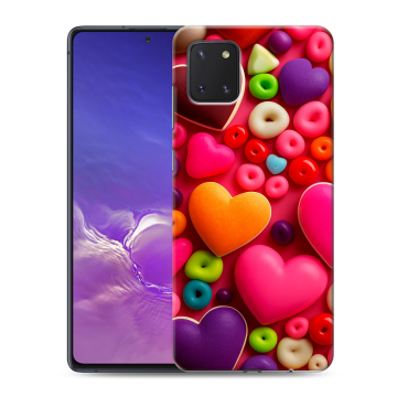 Силиконовый чехол на Samsung Galaxy Note 10 Lite с принтом Сердечки Силиконовый чехол на Samsung Galaxy Note 10 Lite с принтом Сердечки