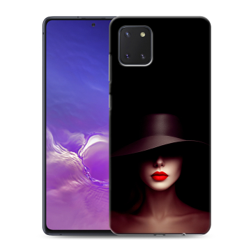 Силиконовый чехол на Samsung Galaxy Note 10 Lite с принтом Девушка в шляпе Силиконовый чехол на Samsung Galaxy Note 10 Lite с принтом Девушка в шляпе