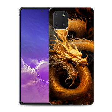 Силиконовый чехол на Samsung Galaxy Note 10 Lite с принтом Золотой дракон Силиконовый чехол на Samsung Galaxy Note 10 Lite с принтом Золотой дракон