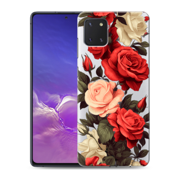 Силиконовый чехол на Samsung Galaxy Note 10 Lite с принтом Розы Силиконовый чехол на Samsung Galaxy Note 10 Lite с принтом Розы