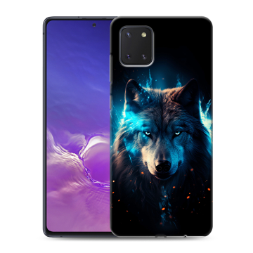 Силиконовый чехол на Samsung Galaxy Note 10 Lite с принтом Волк ночной Силиконовый чехол на Samsung Galaxy Note 10 Lite с принтом Волк ночной