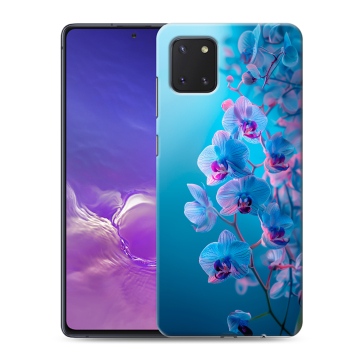 Силиконовый чехол на Samsung Galaxy Note 10 Lite с принтом голубые орхидеи Силиконовый чехол на Samsung Galaxy Note 10 Lite с принтом голубые орхидеи