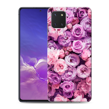 Силиконовый чехол на Samsung Galaxy Note 10 Lite с принтом лавандовые розы