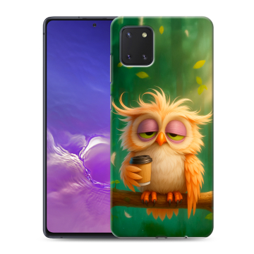 Силиконовый чехол на Samsung Galaxy Note 10 Lite с принтом сова Силиконовый чехол на Samsung Galaxy Note 10 Lite с принтом сова