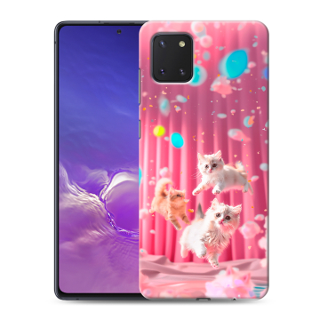 Силиконовый чехол на Samsung Galaxy Note 10 Lite с принтом милые котики