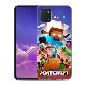 Силиконовый чехол на Samsung Galaxy Note 10 Lite с принтом Майнкрафт Minecraft Силиконовый чехол на Samsung Galaxy Note 10 Lite с принтом Майнкрафт Minecraft