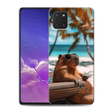 Силиконовый чехол на Samsung Galaxy Note 10 Lite с принтом Капибара Силиконовый чехол на Samsung Galaxy Note 10 Lite с принтом Капибара