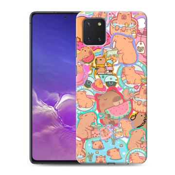 Силиконовый чехол на Samsung Galaxy Note 10 Lite с принтом капибары Силиконовый чехол на Samsung Galaxy Note 10 Lite с принтом капибары
