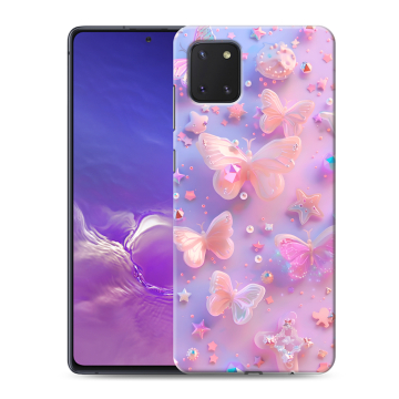 Силиконовый чехол на Samsung Galaxy Note 10 Lite с принтом Бабочки Силиконовый чехол на Samsung Galaxy Note 10 Lite с принтом Бабочки