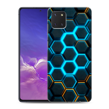 Силиконовый чехол на Samsung Galaxy Note 10 Lite с принтом Неоновые соты