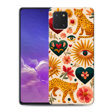 Силиконовый чехол на Samsung Galaxy Note 10 Lite с принтом Модный принт