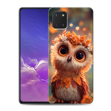 Силиконовый чехол на Samsung Galaxy Note 10 Lite с принтом Милая сова