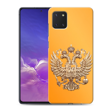 Силиконовый чехол на Samsung Galaxy Note 10 Lite с принтом Герб Флаг России