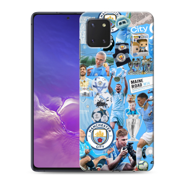 Силиконовый чехол на Samsung Galaxy Note 10 Lite с принтом Man City Манчестер Сити