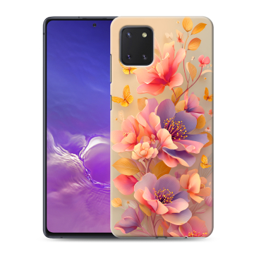 Силиконовый чехол на Samsung Galaxy Note 10 Lite с принтом Цветы и бабочки