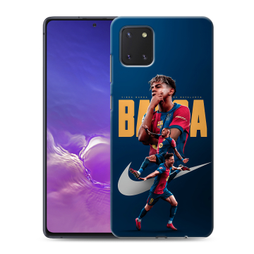 Силиконовый чехол на Samsung Galaxy Note 10 Lite с принтом Барселона Barca Yamal Силиконовый чехол на Samsung Galaxy Note 10 Lite с принтом Барселона Barca Yamal