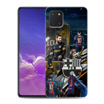 Силиконовый чехол на Samsung Galaxy Note 10 Lite с принтом Messi Barcelona Силиконовый чехол на Samsung Galaxy Note 10 Lite с принтом Messi Barcelona