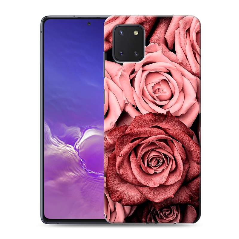 Силиконовый чехол на Samsung Galaxy Note 10 Lite с принтом Цветы розы Силиконовый чехол на Samsung Galaxy Note 10 Lite с принтом Цветы розы
