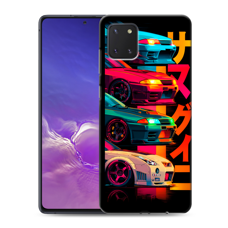 Силиконовый противоударный чехол на Samsung Galaxy Note 10 Lite с принтом Гоночные машины Силиконовый противоударный чехол на Samsung Galaxy Note 10 Lite с принтом Гоночные машины