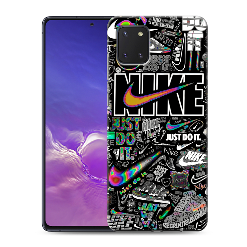 Силиконовый чехол на Samsung Galaxy Note 10 Lite с принтом Найк Силиконовый чехол на Samsung Galaxy Note 10 Lite с принтом Найк