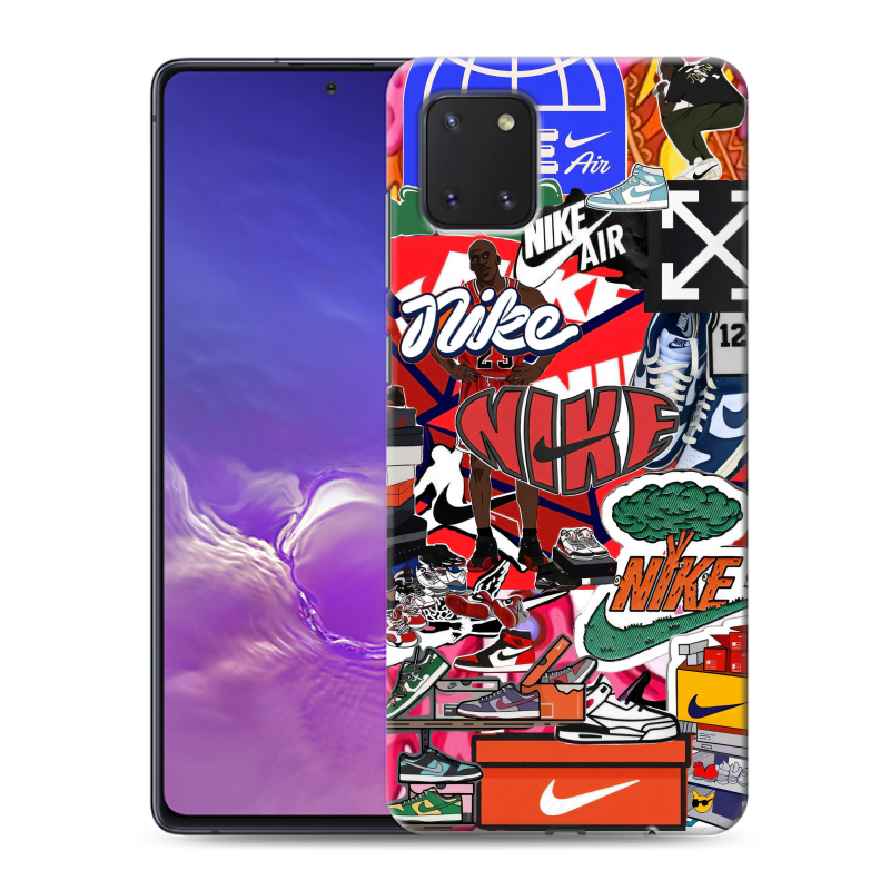 Силиконовый чехол на Samsung Galaxy Note 10 Lite с принтом Найк Nike яркий Силиконовый чехол на Samsung Galaxy Note 10 Lite с принтом Найк Nike яркий