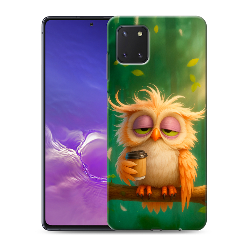 Пластиковый чехол на Samsung Galaxy Note 10 Lite с принтом сова Пластиковый чехол на Samsung Galaxy Note 10 Lite с принтом сова