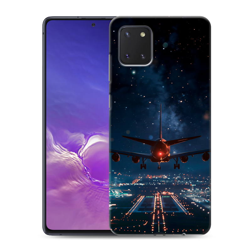Силиконовый чехол на Samsung Galaxy Note 10 Lite с принтом самолет Силиконовый чехол на Samsung Galaxy Note 10 Lite с принтом самолет