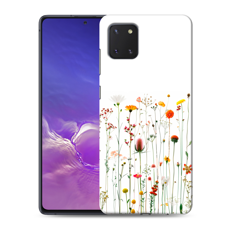Силиконовый чехол на Samsung Galaxy Note 10 Lite с принтом цветы Силиконовый чехол на Samsung Galaxy Note 10 Lite с принтом цветы