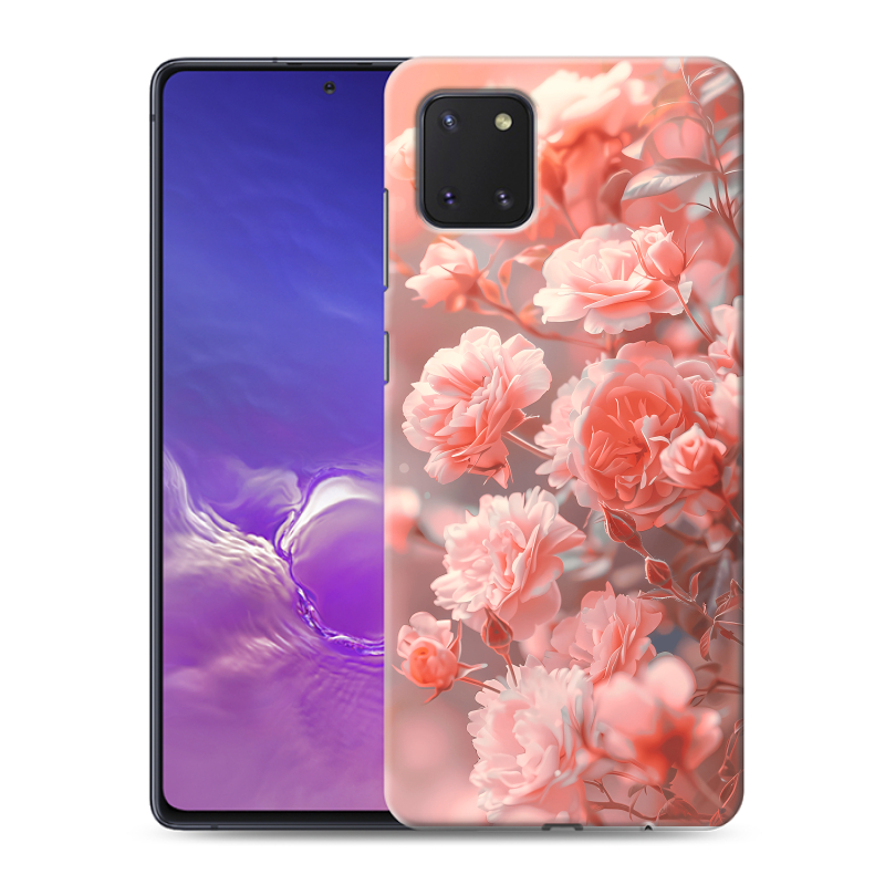 Силиконовый чехол на Samsung Galaxy Note 10 Lite с принтом Розы цветы Силиконовый чехол на Samsung Galaxy Note 10 Lite с принтом Розы цветы
