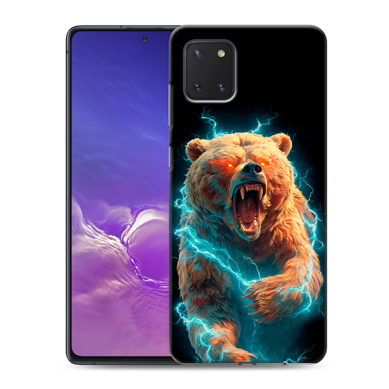 Силиконовый чехол на Samsung Galaxy Note 10 Lite с принтом Медведь Силиконовый чехол на Samsung Galaxy Note 10 Lite с принтом Медведь