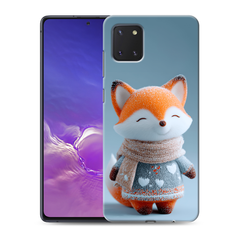 Пластиковый чехол на Samsung Galaxy Note 10 Lite с принтом Лиса Пластиковый чехол на Samsung Galaxy Note 10 Lite с принтом Лиса