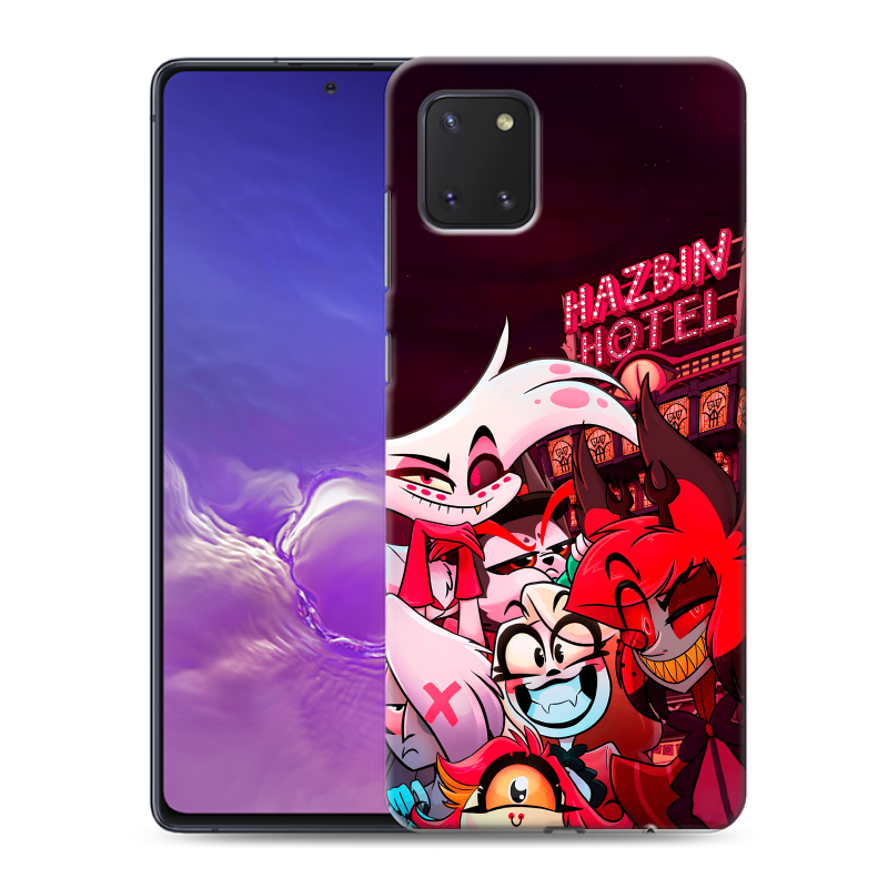 Пластиковый чехол на Samsung Galaxy Note 10 Lite с принтом Hazbin Hotel Отель Хазбин Пластиковый чехол на Samsung Galaxy Note 10 Lite с принтом Hazbin Hotel Отель Хазбин