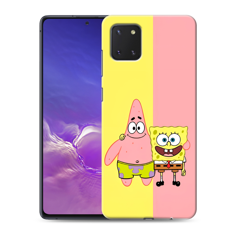 Силиконовый чехол на Samsung Galaxy Note 10 Lite с принтом Спанч боб Спанчбоб Силиконовый чехол на Samsung Galaxy Note 10 Lite с принтом Спанч боб Спанчбоб