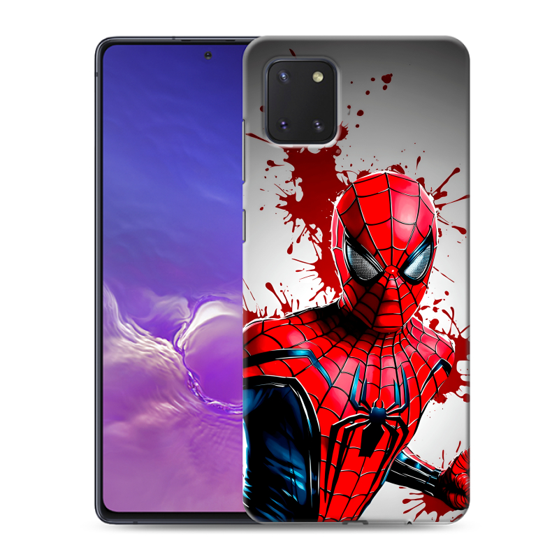 Силиконовый противоударный чехол на Samsung Galaxy Note 10 Lite с принтом Spiderman Человек паук Силиконовый противоударный чехол на Samsung Galaxy Note 10 Lite с принтом Spiderman Человек паук