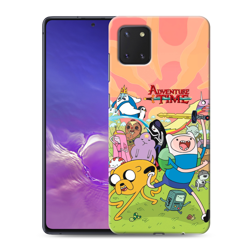 Силиконовый противоударный чехол на Samsung Galaxy Note 10 Lite с принтом Adventure time Время приключений Силиконовый противоударный чехол на Samsung Galaxy Note 10 Lite с принтом Adventure time Время приключений