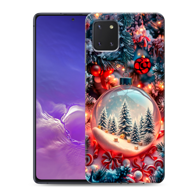 Силиконовый чехол на Samsung Galaxy Note 10 Lite с принтом Новый год Силиконовый чехол на Samsung Galaxy Note 10 Lite с принтом Новый год
