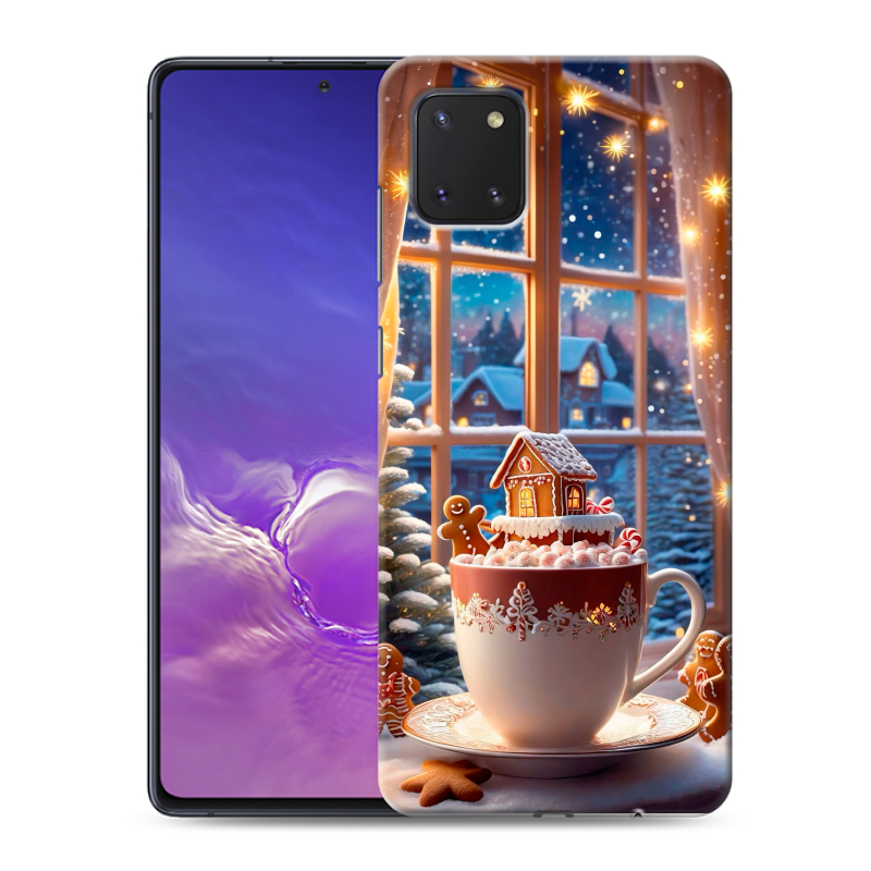 Силиконовый противоударный чехол на Samsung Galaxy Note 10 Lite с принтом Новый год Силиконовый противоударный чехол на Samsung Galaxy Note 10 Lite с принтом Новый год