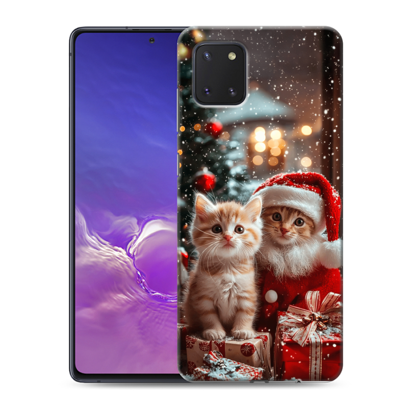 Пластиковый чехол на Samsung Galaxy Note 10 Lite с принтом Новый год Пластиковый чехол на Samsung Galaxy Note 10 Lite с принтом Новый год